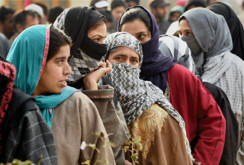 Voters in Kashmir have defied the boycott call given by separatists but two villages in this south Kashmir constituency have en masse decided not to take part in the democratic process alleging discrimination in development and harassment by security forces. AP file photo
