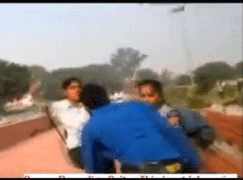 Another video of the two Rohtak sisters, who grabbed news headlines by thrashing molesters on a moving bus, has surfaced showing one them beating up a youth in a park for allegedly teasing them. Screen Grab