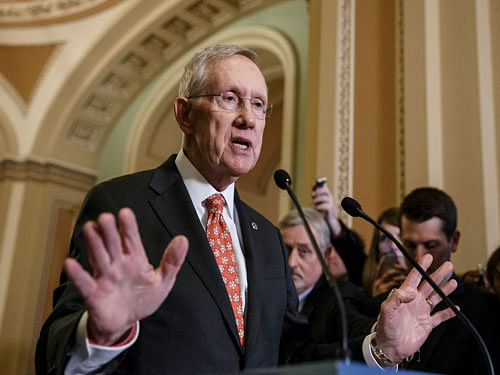 Senate Majority Leader Harry Reid made a rare appearance before the committee to introduce Verma during the hearing. AP File Photo.