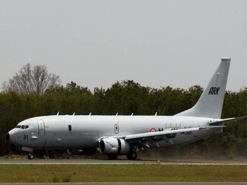 The Indian Navy plans to position its latest P8I long-range reconnaissance aircraft in the Andaman and Nicobar islands to intensify its surveillance measures in the Indian Ocean region and beyond. PTI file photo