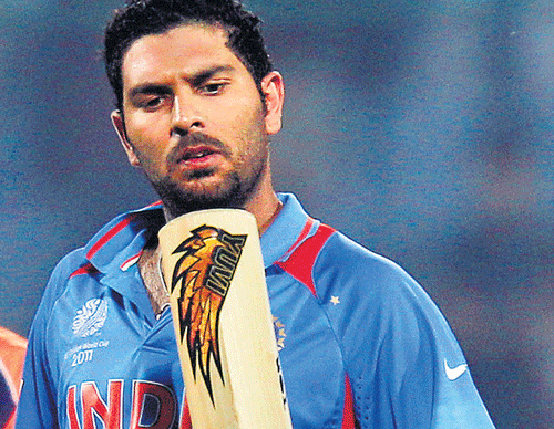 is there a waY back?: Yuvraj Singh, player of the tournament of the 2011 World&#8200;Cup, failed to make it to the 30-man probables for the 2015 edition of the showpiece event. pti