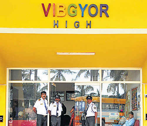 N Basavaraju, the office administrator of Vibgyor High school, Marathahalli, has said that the statements he gave to the police have been distorted. File photo