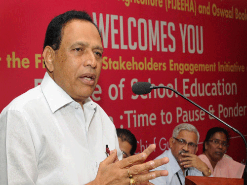 Minister of State for Primary and Secondary Education Kimmane Ratnakar on Thursday said that with its high literacy and emphasis on quality education, Karnataka is all set to become the talent storehouse of the world. DH photo