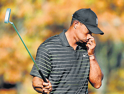 missed again Tiger Woods cannot hide his disappointment after producing a poor effort in the Hero World Challenge. AP