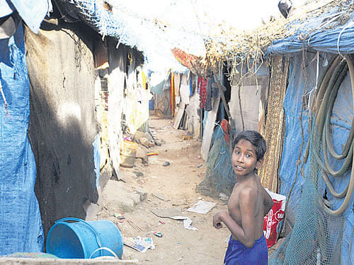 Makeshift, temporary slums have emerged on vacant plots across Bengaluru, threatening to morph into a mammoth problem. Housing migrant workers brought cheap from outside, they fall way outside the established notions of a notified  slum.
