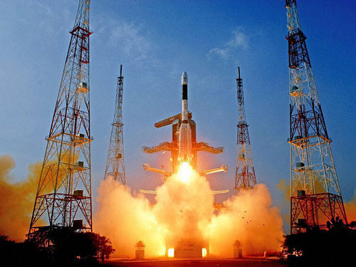 After its launch was deferred twice due to bad weather, India's latest communication satellite GSAT-16 was placed in orbit by Ariane 5 rocket in the early hours today from the space port of Kourou in French Guiana. AP photo