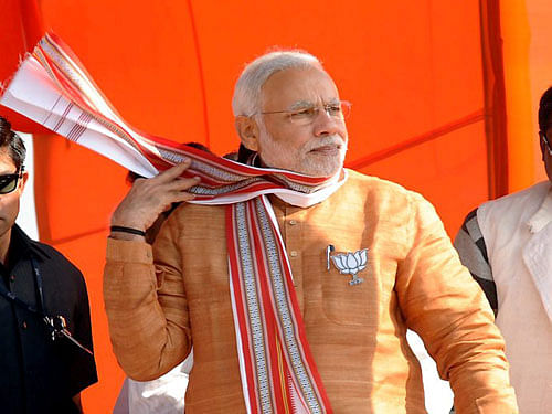 On the eve of Prime Minister Narendra Modi's visit to Srinagar, a massive security blanket was thrown around the city on Sunday. AP file photo