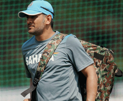 India captain Mahendra Singh Dhoni will miss the first Commonwealth Bank Test against Australia due to a thumb injury. PTI file photo