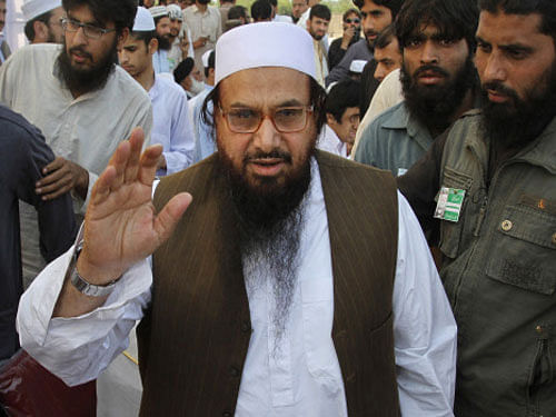 The Twitter account of JuD chief and Mumbai terror attacks mastermind Hafiz Saeed was today suspended, days after he asked Pakistanis to help Kashmiris in getting 'freedom' from India. Reuters file photo