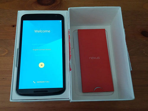 Google today launched the Nexus 6 smartphone which will be available from tomorrow at a premium price of Rs 43,999 in the country. Photo courtesy: amazone.com