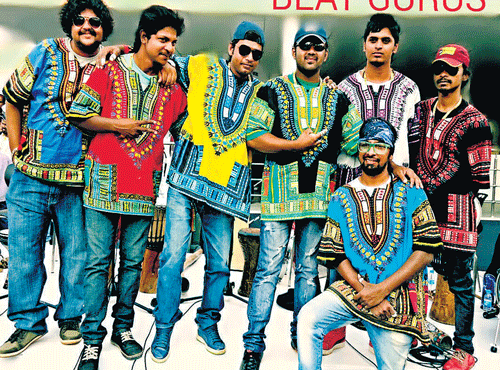 Beat Gurus' is a unique band for a number of reasons. Apart from being an 'only percussion' band making tribal African music fusing trance and psychedelic elements, the boys also keep their tunes groovy, attire colourful and shows extremely interactive.