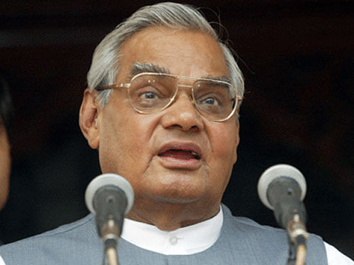 The government may award Bharat Ratna to former prime minister Atal Bihari Vajpayee on his 90th birthday on December 25.  PTI file photo
