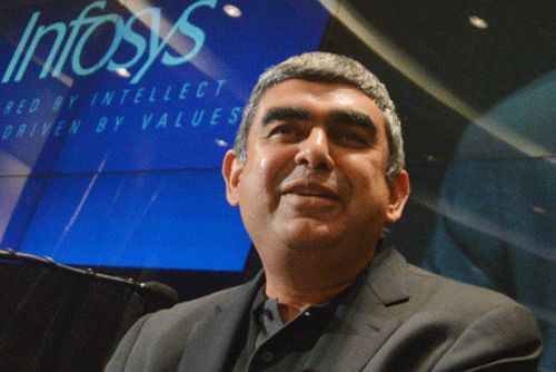 Uber may be in the midst of a major controversy over a rape incident in India, but Infosys' CEO Vishal Sikka feels that digital services like this app-based taxi provider have huge potential in the country.DH File Photo
