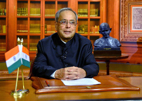 President Pranab Mukherjee's book, caught pre-publication in a marketing controversy because its publishers signed an exclusive deal with an online retailer, had a quiet launch Thursday, the president's 79th birthday. PTI File Photo
