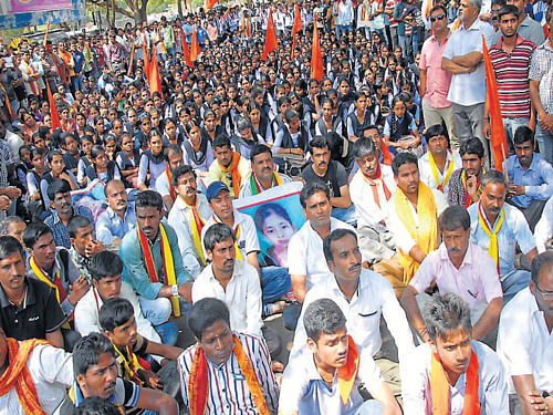 In the last few months, various Sangh Parivar organisations have undertaken a campaign to assert their Hindu majoritarian cause and to stoke divisive fires in the society.  DH File Photo.
