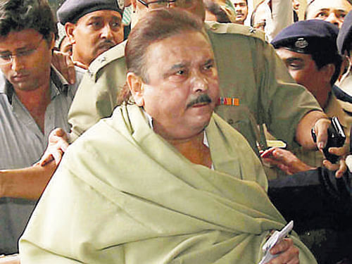 West Bengal Sports and Transport Minister Madan Mitra arrives at the CBI office near Kolkata on Friday. Mitra was later arrested. PTI