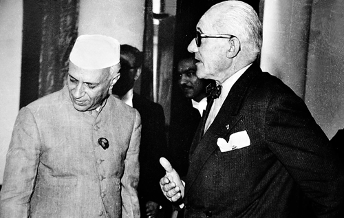 Le Corbusier with Pt Nehru in Chandigarh