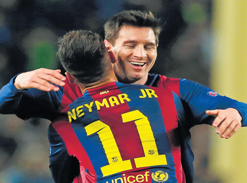 Lionel Messi and Neymarcontinue to dazzle for Barcelona. AFP