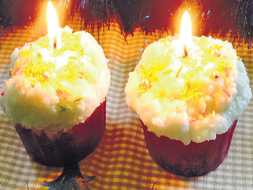 CUTE Cupcake themed candles