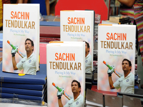 Indian cricket legend Sachin Tendulkar's autobiography "Playing It My Way", initially published in English, will be printed in eight Indian languages, Photo: DH