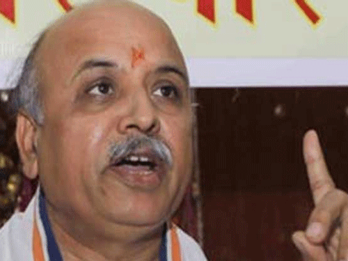 Adding fuel to fire in the recent conversion-row, working president of right-wing organisation Vishwa Hindu Parishad (VHP), Pravin Togadia said ancestors of Indian Muslims and Christians were Hindus. Photo: PTI