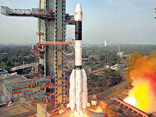 India Thursday moved forward in rocket technology with the successful flight testing of its heaviest next generation rocket and the crew module. PTI file photo