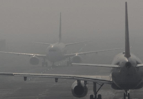 Fog continued to inconvenience passengers at Indira Gandhi International Airport (IGIA) on Friday, with 62 flights being delayed in the capital due to bad weather.  PTI file photo