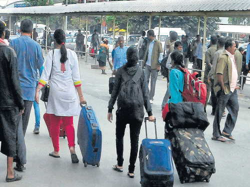 In The Waiting List: Vacation plans are going haywire for many travellers due to non-availability of tickets. Photo: DHNS