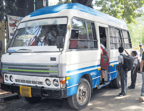 A driver barged into a bus carrying class X students of the Delhi Public School (South) and slapped some of them last Friday for throwing water out of the bus, which fell on his car. File Photo for representation only