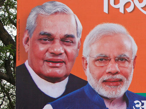 Prime Minister Narendra Modi today greeted former Prime Minister Atal Bihari Vajpayee on his 90th birthday and said there is no bigger tribute to him than celebrating it as 'Good Governance Day'. AP file photo