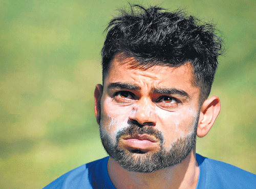 ViratKohli needs to contribute handsomelywith the bat if India are to meaningfullychallengeAustralia atMCG. AFP