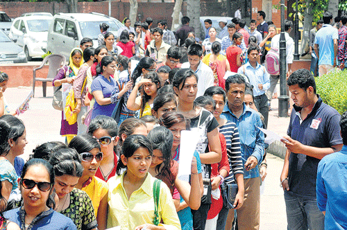 The Central Placement Cell at Bangalore University is working on establishing a comprehensive and organised plan of streamlining the placement process and imparting skill-based training to students. File Photo of college students for representation only