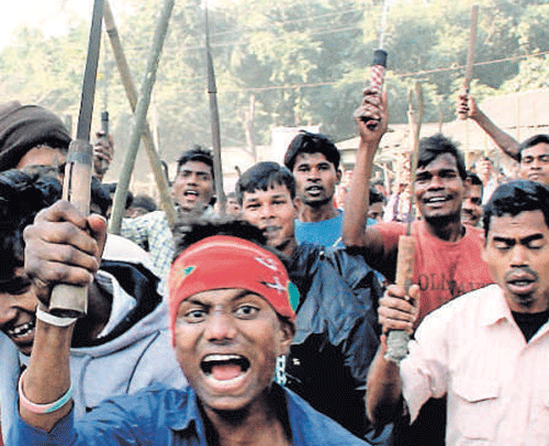 The Centre on Friday gave the Army the go-ahead to intensify its operations against militants of National Democratic Front of Bodoland (Songbijit), or the NDFB(S),-the Bodo militant group responsible for the killing of more than 70 people in Assam this week. It also extended the ban on the outfit by another five years.Tribals protest on NH-38 in  Assam on Friday. PTI