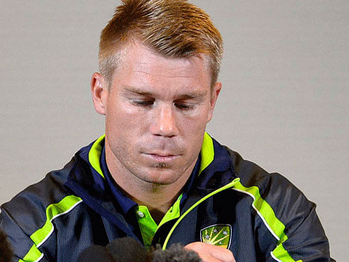 David Warner today failed to take field against India in the ongoing Boxing Day cricket Test after the Australian opener suffered a nasty blow on his right forearm at the MCG nets. Reuters file photo
