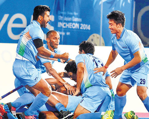 gold standard: The success at Incheon provided respite for Indian hockey in 2014.