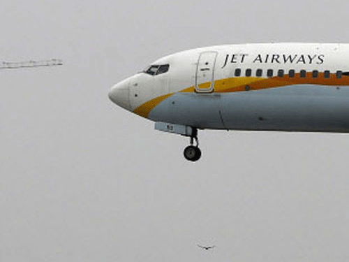 A Jet Airways aircraft from Mumbai with 125 passengers and six crew members on board landed under emergency conditions here after it suffered a bird hit. Reuters File Photo