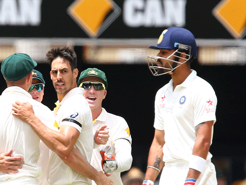 A day after expressing his displeasure at Australia's on-field banter, India vice-captain Virat Kohli once again had a go at Mitchell Johnson.AP Photo