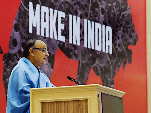 Government pledged to remove entry barriers to business and ensure a competitive tax regime to push manufacturing growth under its Make in India programme.PTI Photo