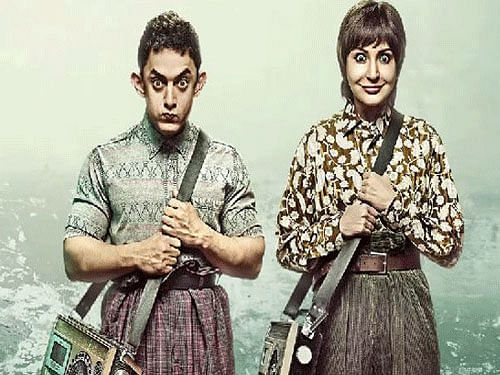 If you wanted to catch 'PK' from the comfort of your home when it gets released on the small screen, then you are sure to be disappointed. File photo