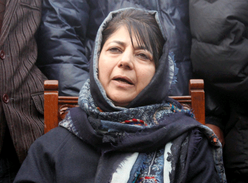 PDP leader Mehbooba Mufti today met Jammu and Kashmir Governor N N Vohra and dropped hints that her party is not averse to joining hands with BJP as she said the poll mandate was an 'opportunity' for Prime Minister Narendra Modi and invoked Atal Bihari Vajpayee. AP file photo