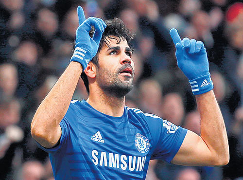 hitman: Chelsea will be banking on Diego&#8200;Costa as they take on Spurs on Thursday. reuters