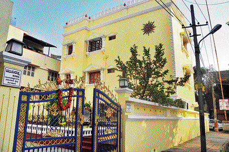 The house in Vyalikaval which belongs to Muniratna's wife Manjula. DH photo