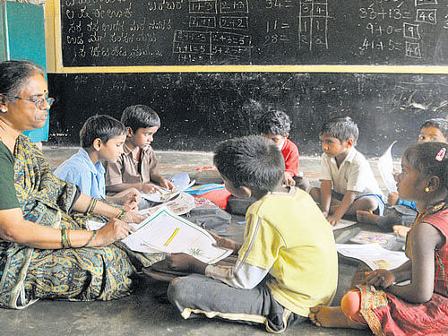 As many as 349 students have dropped out of schools in Chamarajanagar district during the academic year 2014-15  (between June and December). dh file photo
