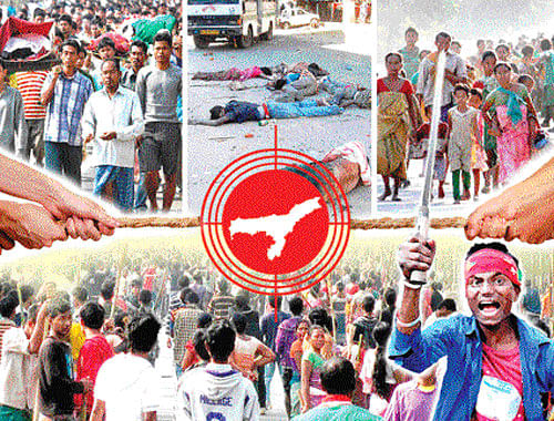 The Tarun Gogoi government in Assam, beset with dissidence, has repeatedly failed to anticipate and prevent violence in the state in the past few years, thanks to a combination of lackadaisical administration, volatile mix of population in parts of the state and ethnic tensions triggered by fears of being politically outnumbered.  DH illustration