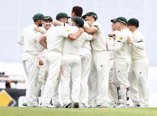 On a hot and humid Saturday afternoon, the Australian players, minus the injured Mitchell Johnson, appeared to be in a lively mood. AP file photo