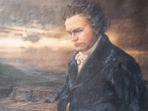 The striking rhythms found in some of musical great Beethoven's most famous works may have been inspired by his own heart condition, according to a new study. file photo of a painting