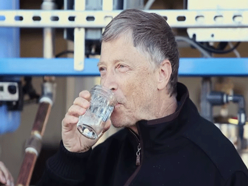 With an aim to prevent diseases caused by contaminated water supply, Microsoft co-founder Bill Gates has joined hands with a US firm to develop a plant which can turn human faeces into potable water. Photo: Screengrab