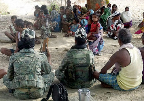 A rare video footage of Maoists purportedly showing the rebels conducting a 'commando-style' training to gun down helicopters