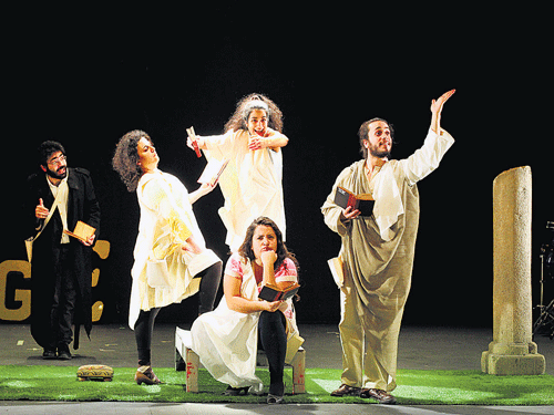 A scene from one of the plays to be staged at the International Theatre  Festival of Kerala-2015 at Thrissur.