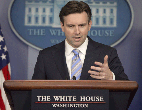 White House Press Secretary, Josh Earnest told reporters that the US should have sent someone with a higher profile for the anti-terror rally in Paris. Photo: AP